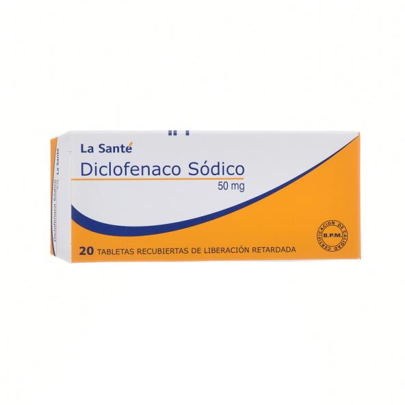 DICLOFENACO 50 MG 20 TABLETAS LS