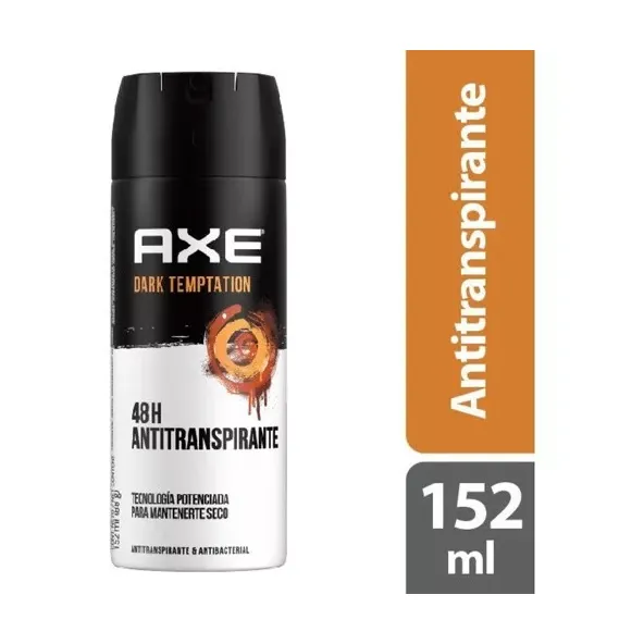 DESODORANTE AXE DARK TEMPT.ANTITRANSPIRANTE 152 ML