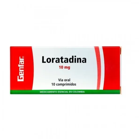 OBS.GENFAR LORATADINA 10 MG 10 TBS