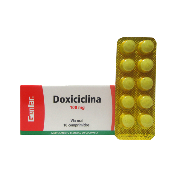 DOXICICLINA 100 MG 10 TABLETAS GF