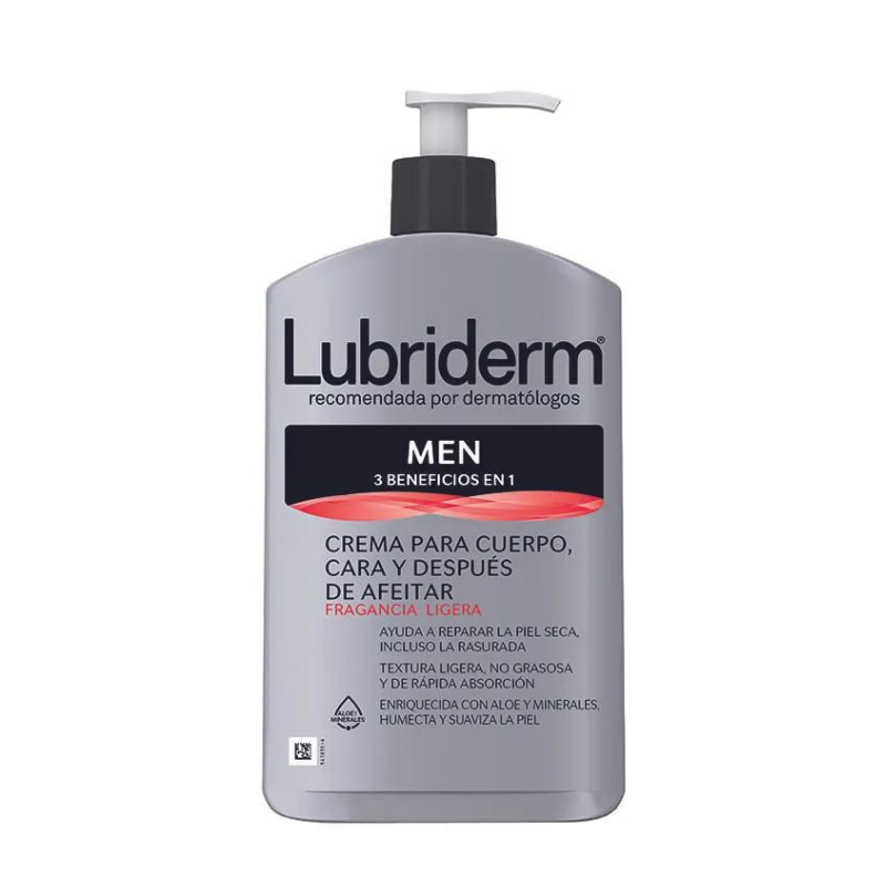 LUBRIDERM MEN 3-1 CON FRAGANCIA 400 ML