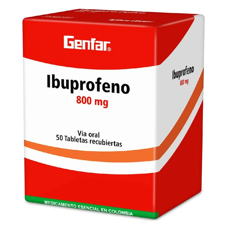 IBUPROFENO 800 MG 50 TABLETAS GF