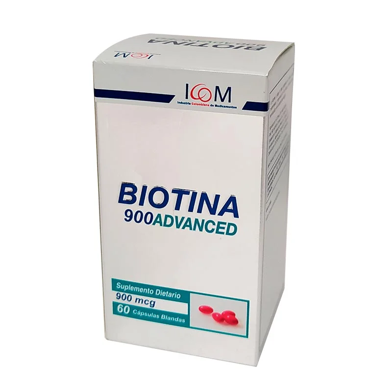 Biotina Advanced 900 Mg 60 Cápsulas ICOM