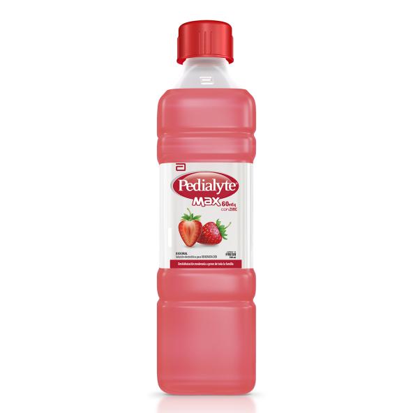 PEDIALYTE MAX CON ZINC 60 FRESA 500 ML