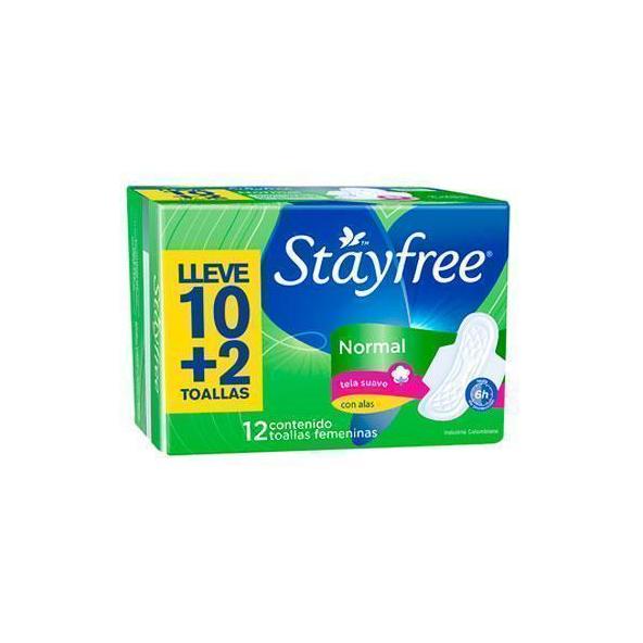 TOA.STAYFREE ESP.ALAS PACK 12 UND