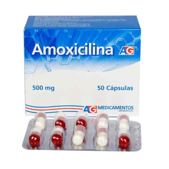 AMOXICILINA 500 MG 50 CAPSULAS AG