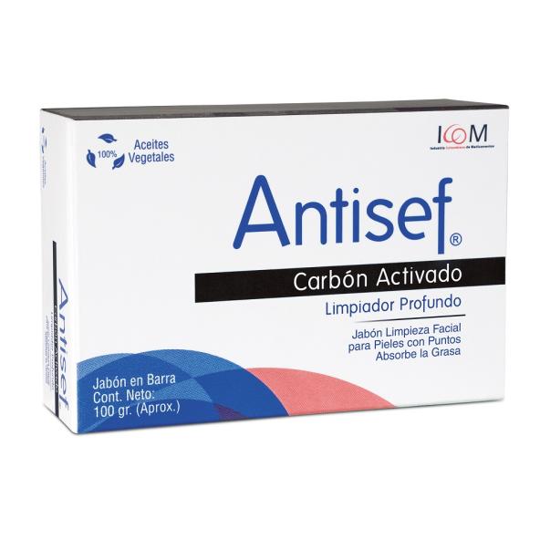 JABON ANTISEF CARBON ACTIVO 100 GR. ICOM