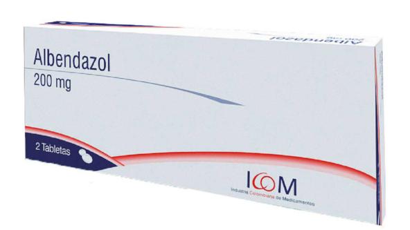 ALBENDAZOL 200 MG 2 TBS ICOM MQ