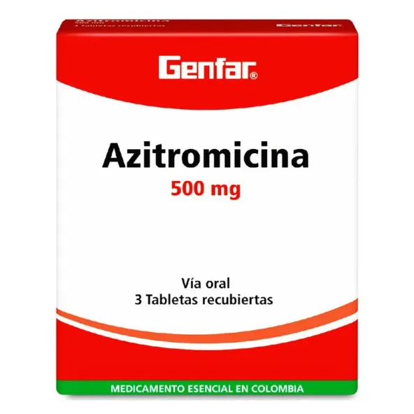 AZITROMICINA 500 MG 3 TABLETAS GF