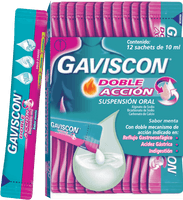 Gaviscon doble accion Suspension 10 ml x 12 unidades