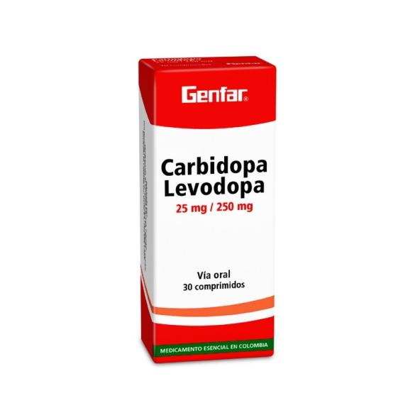 LEVODOPA+CARBIDOPA 30 TABLETAS GF