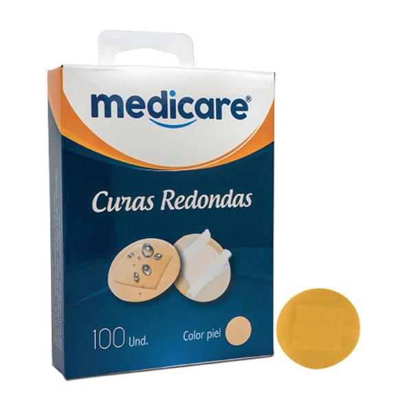 CURAS MEDICARE REDONDAS C.PIEL 100 UND